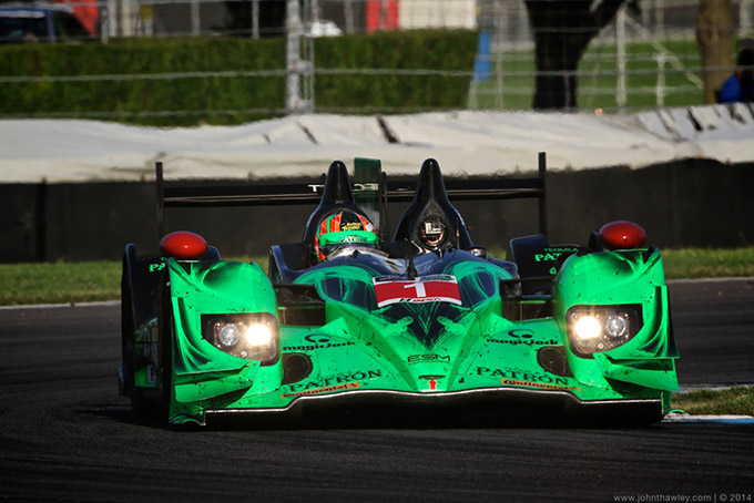 Team Scott Sharp aan de start tijdens WEC op Circuit of the Americas